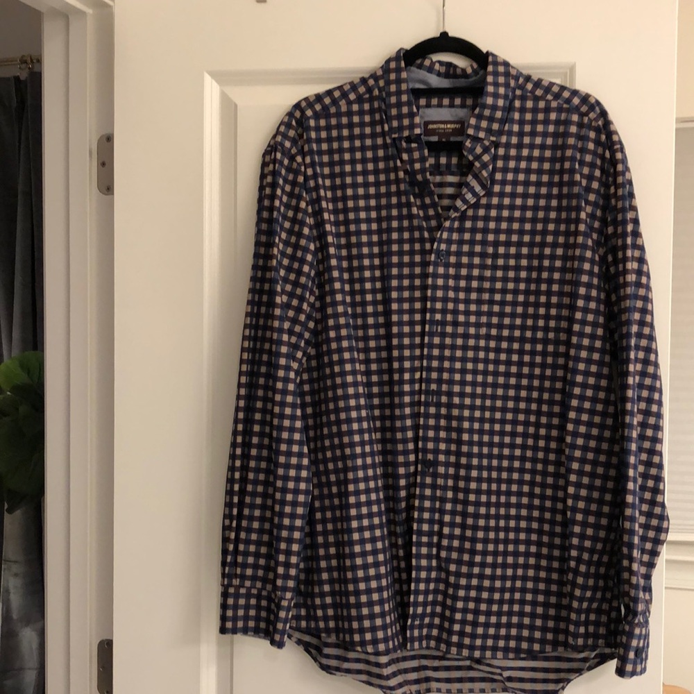 Johnson and Murphy extra large men’s plaid shirt